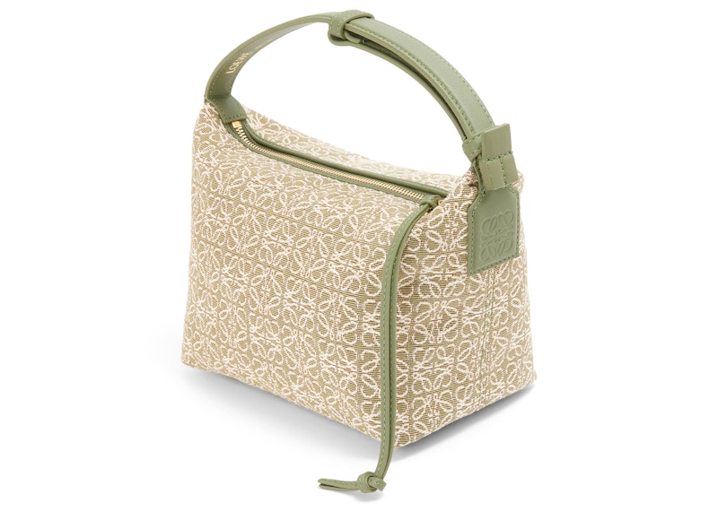 Order ロエベ キュービバッグ スモール アナグラム ジャカード グリーン/アボカドグリーン