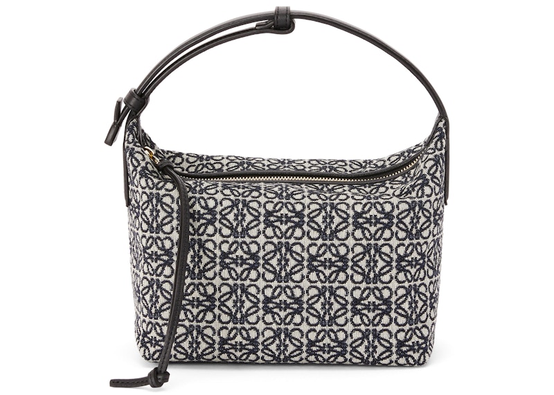 LOEWE Cubi Bag Small Anagram Jacquard Navy/Black