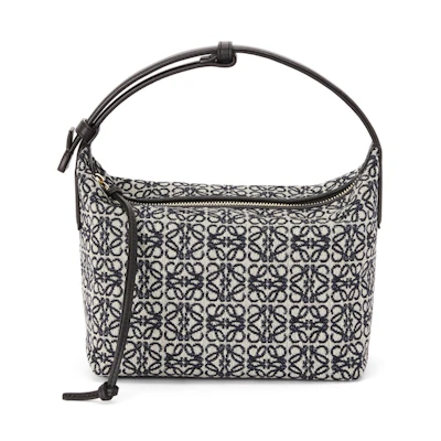 LOEWE Cubi Bag Small Anagram Jacquard Navy/Black