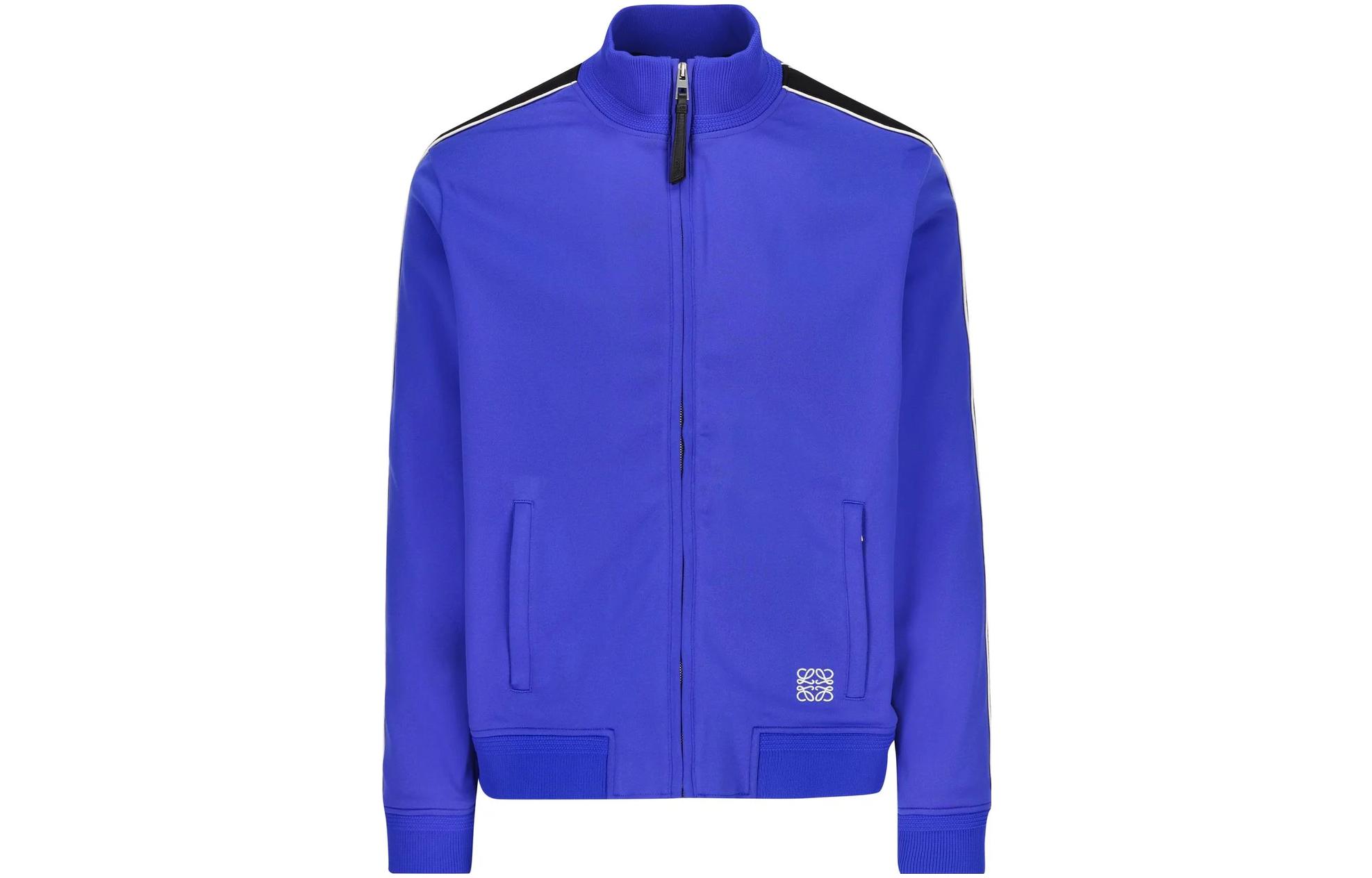 Order LOEWE 深蓝条纹Logo立领长袖夹克 H526Y02X05-6081