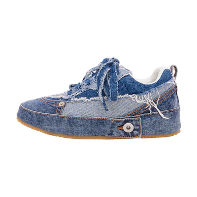 LOEWE Denim Low-Top Lace-Up 'Blue Fashion'
