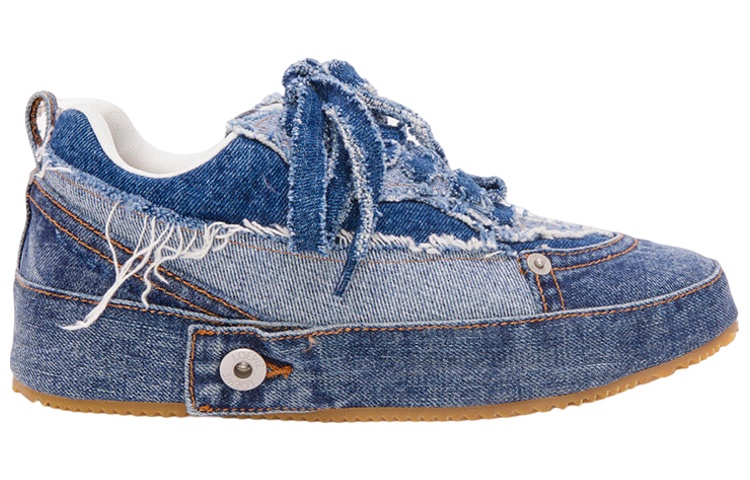 Order LOEWE 蓝色时尚牛仔低帮系带鞋 M816282X74-6395