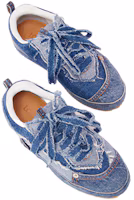 Shop LOEWE Denim Sepatu Rendah Tali 'Fashion Biru' M816282X74-6395
