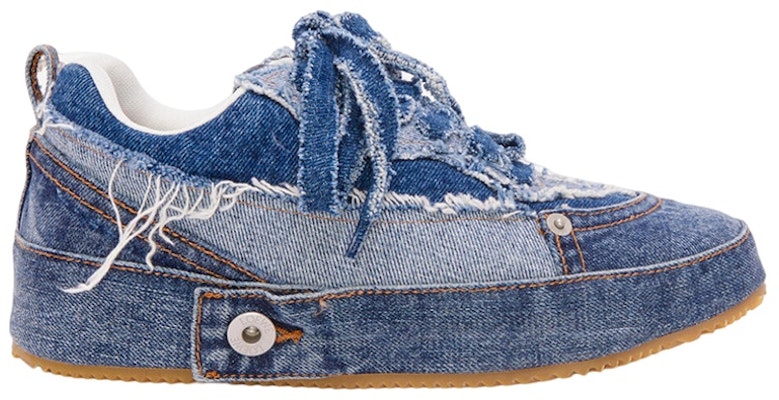 로에베 데님 로우탑 스니커즈 (Loewe Denim Low-top Sneakers) M816282X74-6395 Order 로에베 데님 로우탑 스니커즈 (Loewe Denim Low-top Sneakers) M816282X74-6395