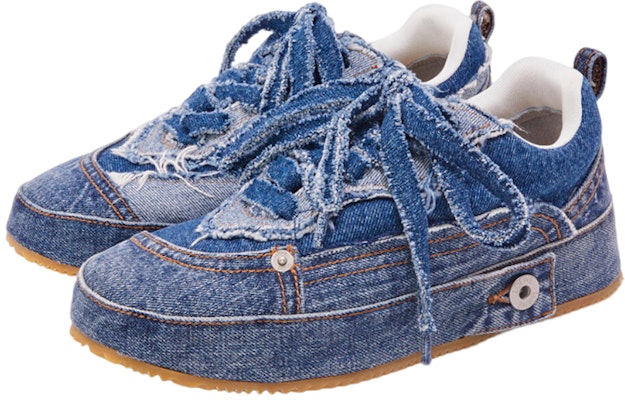 로에베 데님 로우탑 스니커즈 (Loewe Denim Low-top Sneakers) M816282X74-6395 Lookbook 로에베 데님 로우탑 스니커즈 (Loewe Denim Low-top Sneakers) M816282X74-6395