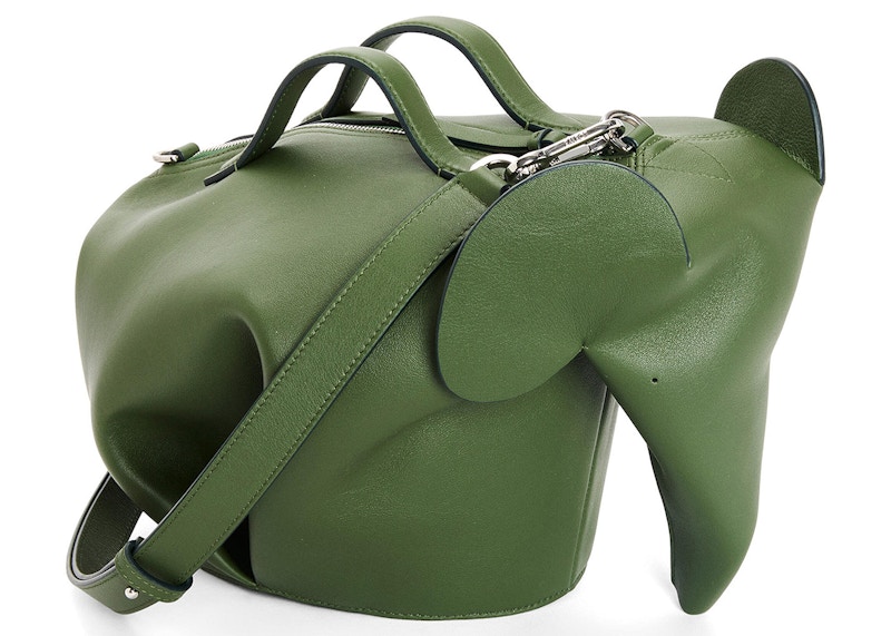 LOEWE Elephant Bag Large Hunter Green