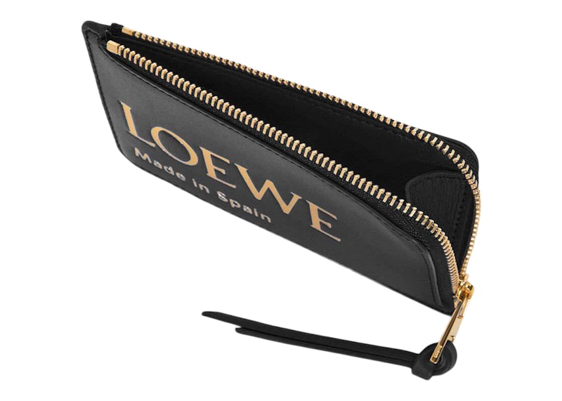 Lookbook LOEWE 黑色光面小牛皮浮雕硬币卡包