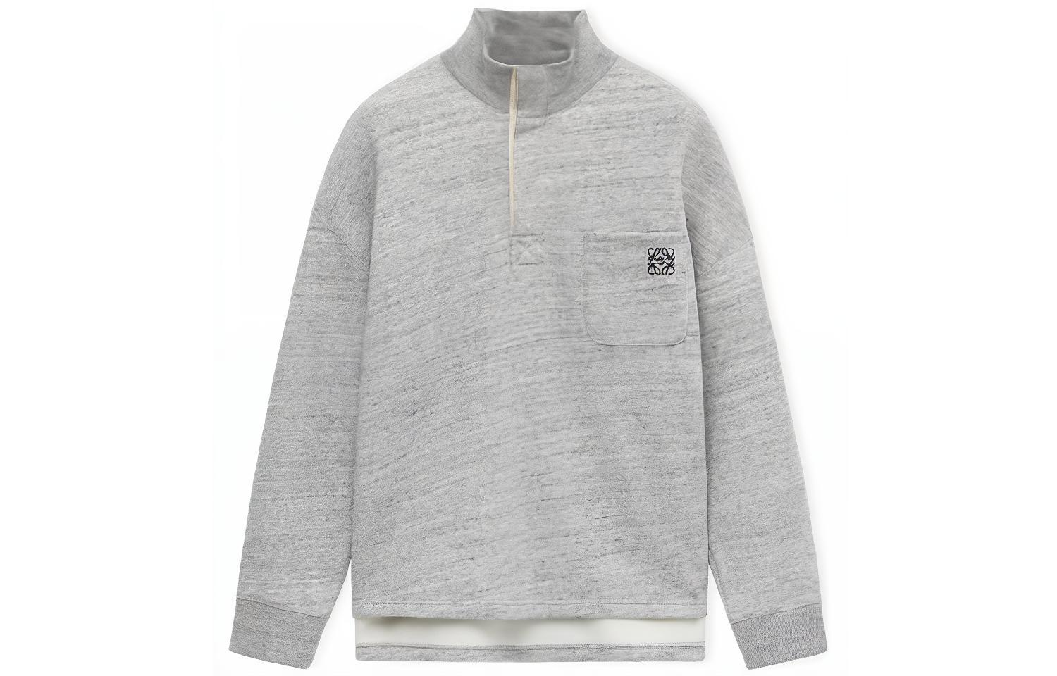 LOEWE Embroidered High-Neck Casual Sweatshirt for Men H526Y24X30-1440