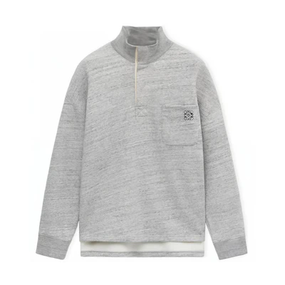 LOEWE Embroidered High-Neck Casual Sweatshirt for Men H526Y24X30-1440