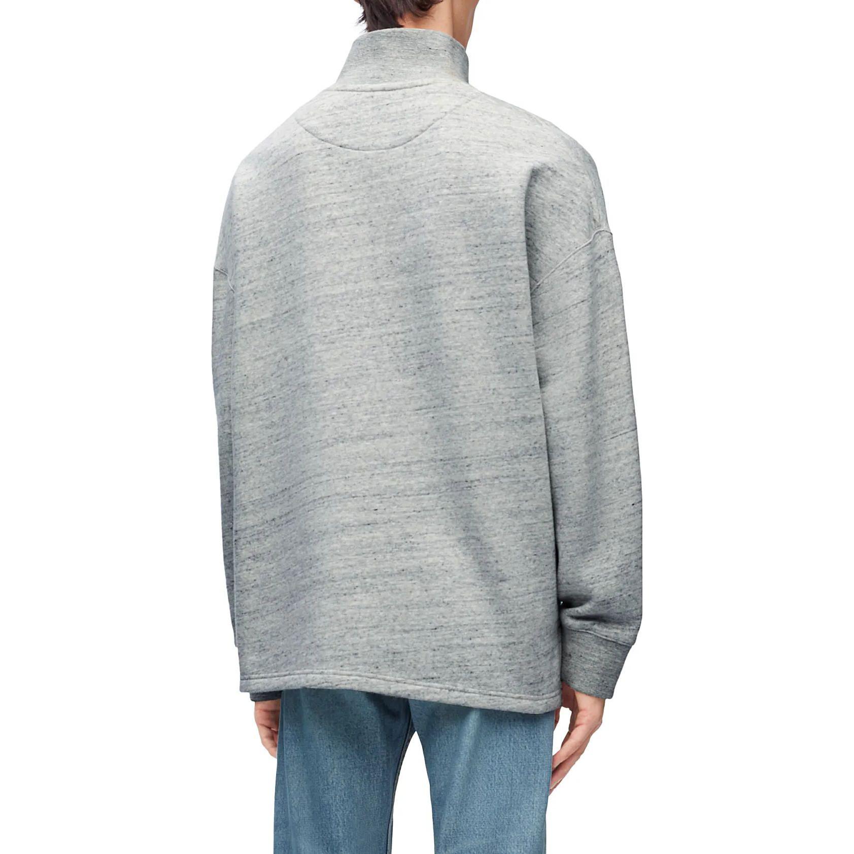 Shop LOEWE 男款刺繡高領休閒運動衫 H526Y24X30-1440