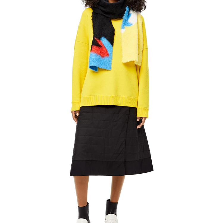 LOEWE Embroidered Knit Scarf. F655257X18-1489 圖 4