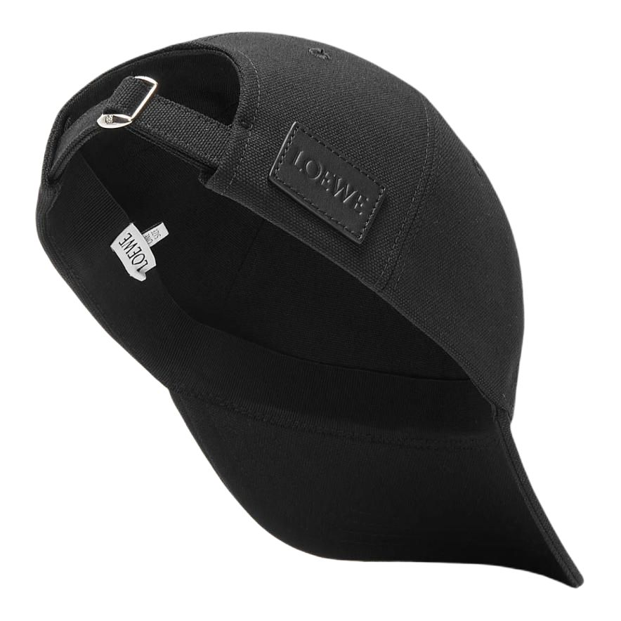 Lookbook LOEWE 刺繡Logo純棉棒球帽 黑色 情侶款式 男女通用款 K820358X36