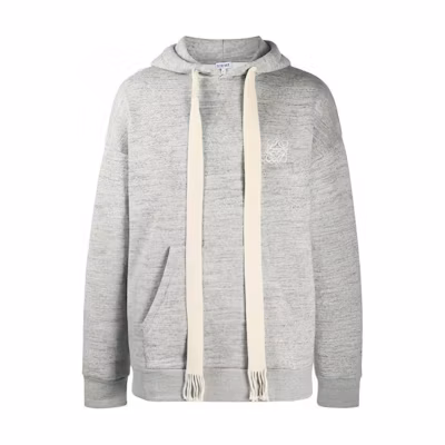 LOEWE Embroidered Logo Hoodie Men’s Grey H6109701SI-1440