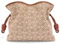 Buy Cartera LOEWE Flamenco en Jacquard Anagrama y Piel de Ternera Tan/Pecan