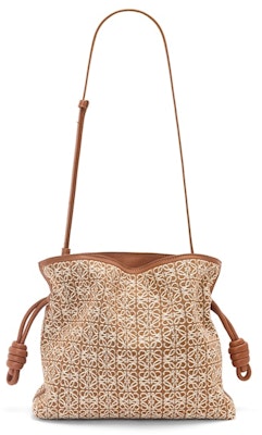 Cartera LOEWE Flamenco en Jacquard Anagrama y Piel de Ternera Tan/Pecan Order Cartera LOEWE Flamenco en Jacquard Anagrama y Piel de Ternera Tan/Pecan