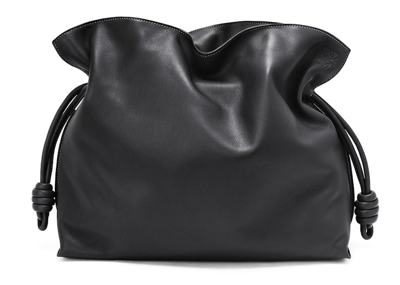 LOEWE Flamenco Clutch In Nappa Calfskin Large Black