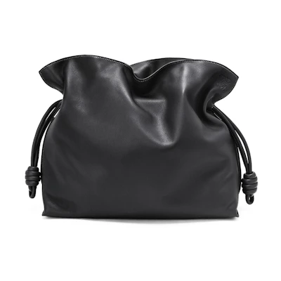 LOEWE Flamenco Clutch In Nappa Calfskin Large Black