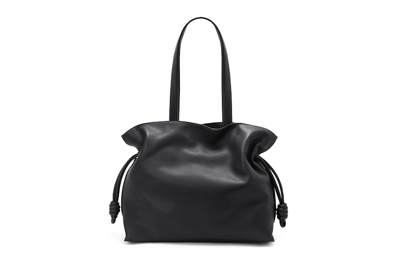 Lookbook Tas Tangan LOEWE Flamenco Nappa Kulit Anak Sapi Hitam Besar