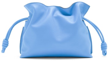 LOEWE Flamenco Clutch in Nappa Calfskin Mini Celestine Blue LOEWE Flamenco Clutch in Nappa Calfskin Mini Celestine Blue