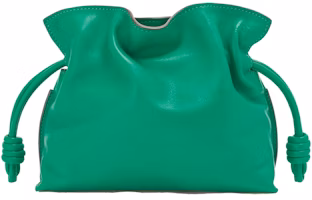 LOEWE Flamenco Clutch in Nappa Calfskin Mini Jungle Green LOEWE Flamenco Clutch in Nappa Calfskin Mini Jungle Green