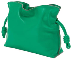 Order LOEWE Flamenco Clutch de Piel Napa Verde Mini Jungla.