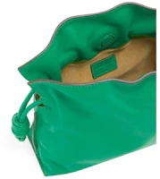 Shop LOEWE Flamenco Clutch de Piel Napa Verde Mini Jungla.