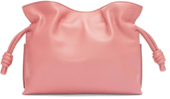 LOEWE Flamenco Clutch In Nappa Calfskin Mini Peach Bloom LOEWE Flamenco Clutch In Nappa Calfskin Mini Peach Bloom