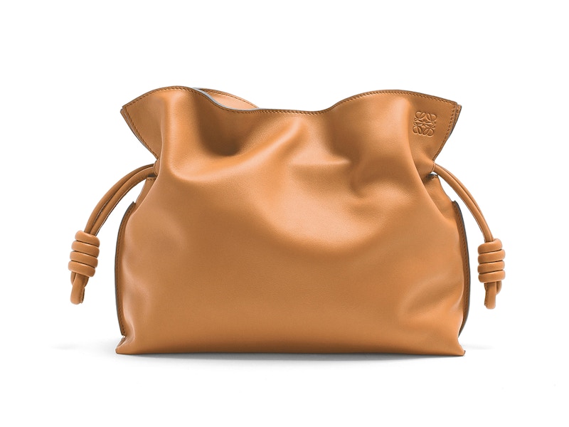 LOEWE Flamenco Clutch in Nappa Calfskin Warm Desert
