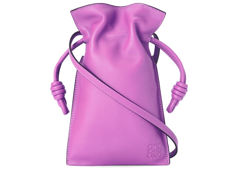 LOEWE Flamenco Pocket in Nappa Calfskin Bright Purple