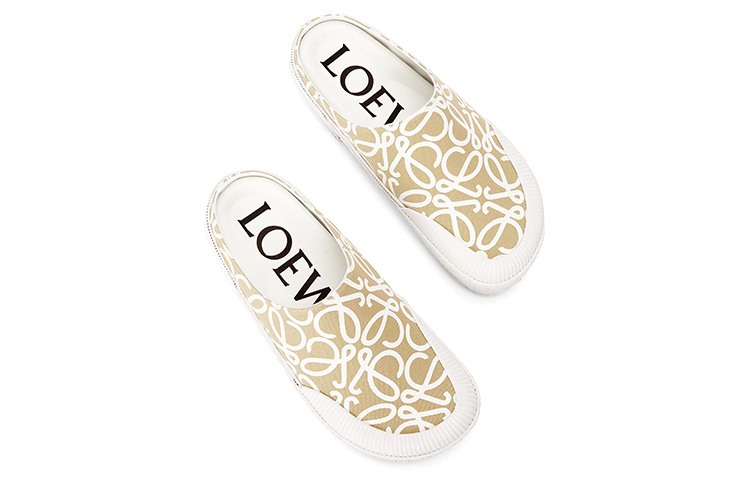 LOEWE Flat Sandal 'Ivory Knit' 圖 4