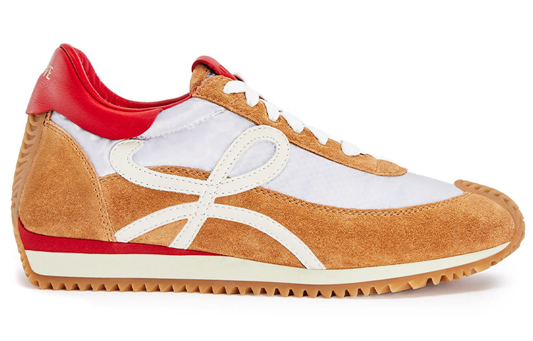 LOEWE Flow RNNR 'Brown White Suede' 圖 2