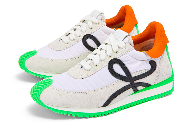 Order LOEWE Flow Runner 'Putih Jingga Hijau' M816282X34-2687