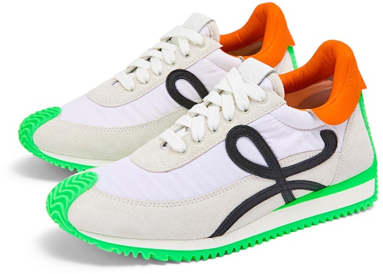 로에베 플로우 러너 "화이트 오렌지 그린" M816282X34-2687 Order 로에베 플로우 러너 "화이트 오렌지 그린" M816282X34-2687