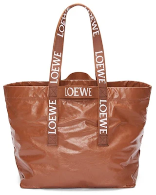 LOEWE Beg Tangan Lipat Kertas Kulit Anak Lembu Tan Buy LOEWE Beg Tangan Lipat Kertas Kulit Anak Lembu Tan