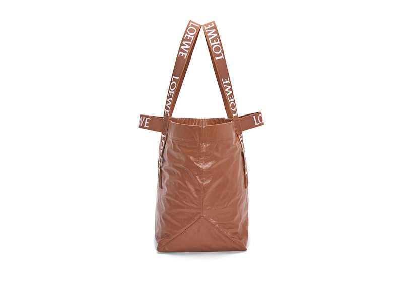 LOEWE Fold Shopper In Paper Calfskin Tan 圖 2