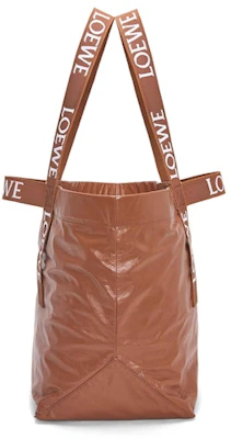 LOEWE Beg Tangan Lipat Kertas Kulit Anak Lembu Tan Order LOEWE Beg Tangan Lipat Kertas Kulit Anak Lembu Tan