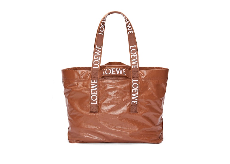 LOEWE Fold Shopper In Paper Calfskin Tan 圖 3