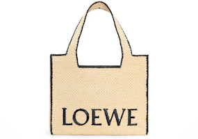 LOEWE Front Tote Large Raffia Natural LOEWE Front Tote Large Raffia Natural