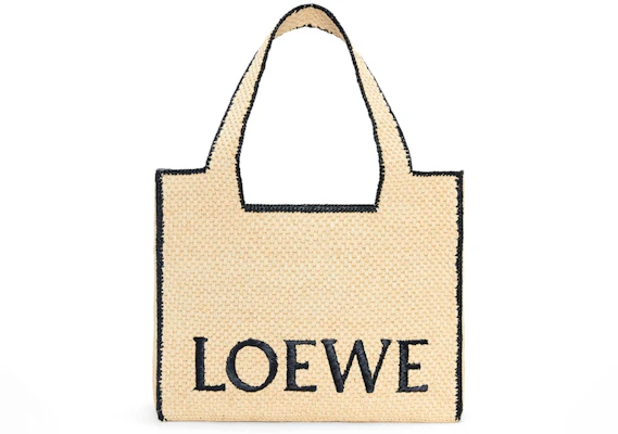 LOEWE Tote Depan Besar Raffia Semula Jadi Buy LOEWE Tote Depan Besar Raffia Semula Jadi