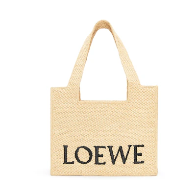 LOEWE Front Tote Medium Raffia Natural
