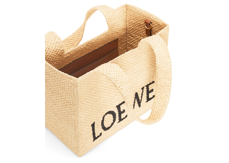 LOEWE Front Tote Medium Raffia Natural 圖 2