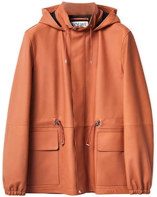 LOEWE FW21 Adjustable Leather Hooded Jacket Orange Men’s Outerwear. H526Y19L15-2530 Buy LOEWE FW21 Adjustable Leather Hooded Jacket Orange Men’s Outerwear. H526Y19L15-2530