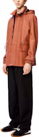 Purchase LOEWE 2021秋冬男士可调节橙色真皮连帽夹克外套. H526Y19L15-2530