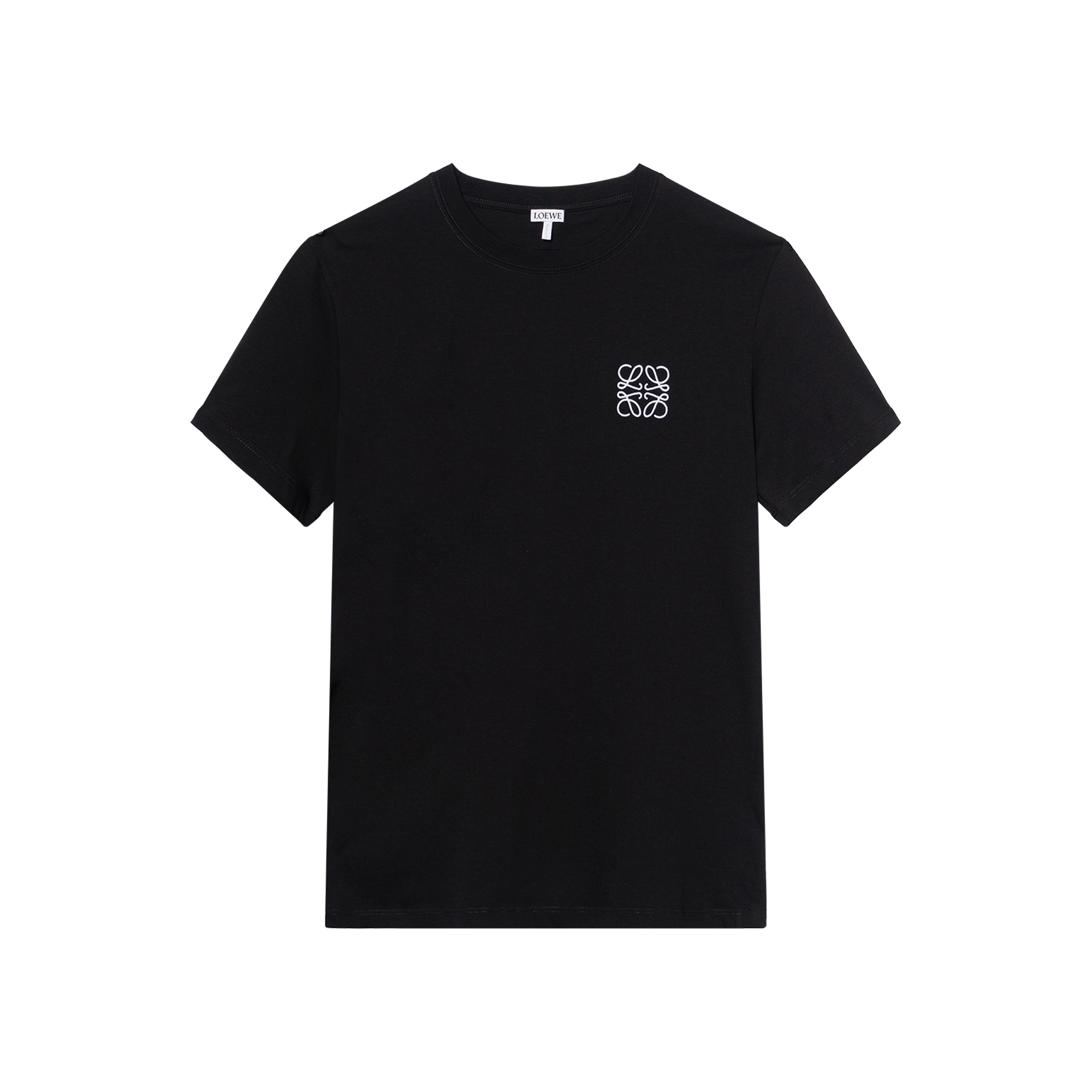 LOEWE FW21 Anagram Crew Neck Black T-Shirt H526Y22J26-1100