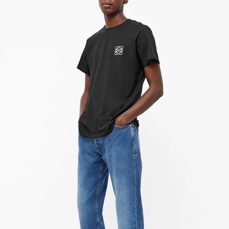 Details for LOEWE FW21 Anagram 黑色圆领T恤 H526Y22J26-1100