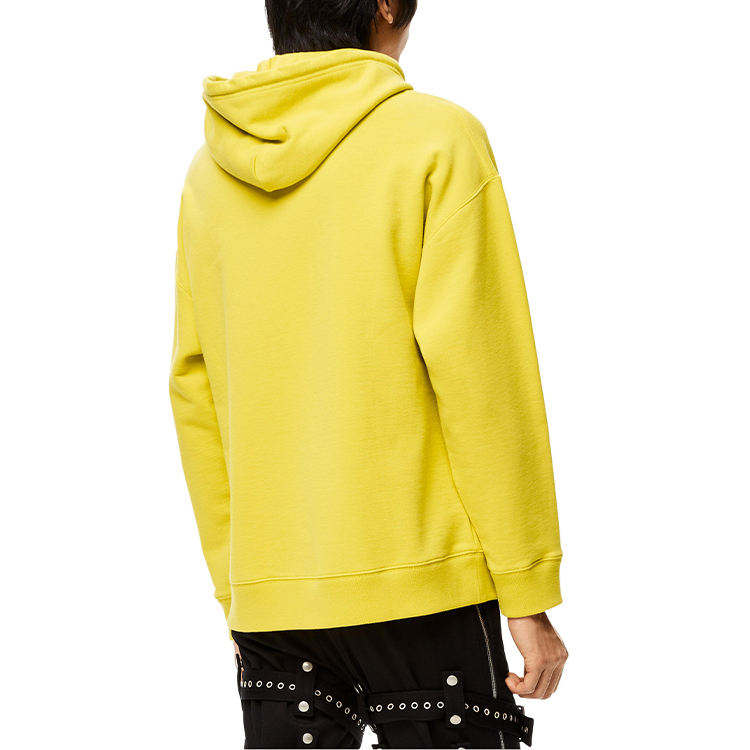 Purchase ロエベ FW21 アナグラム エンボス レザーパッチ フーディー イエローコーン H526Y25J12-7980