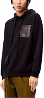 Lookbook LOEWE FW21 Anagram 皮革貼標連帽衫 黑色 秋季 H526Y25J12-1100