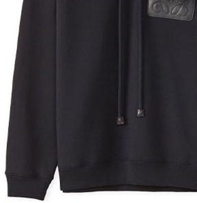 LOEWE FW21 Anagram 皮革貼標連帽衫 黑色 秋季 H526Y25J12-1100 Shop LOEWE FW21 Anagram 皮革貼標連帽衫 黑色 秋季 H526Y25J12-1100