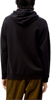 LOEWE FW21 Anagram 皮革貼標連帽衫 黑色 秋季 H526Y25J12-1100 Sizing LOEWE FW21 Anagram 皮革貼標連帽衫 黑色 秋季 H526Y25J12-1100