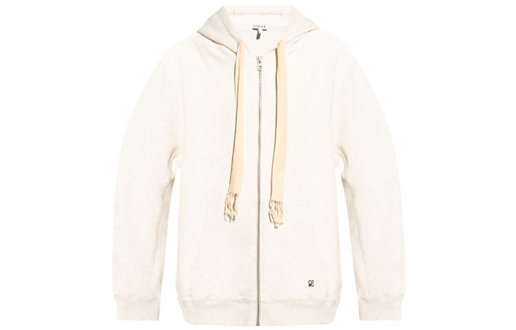 LOEWE FW21 Anagram Zip Hoodie Jacket Grey () H526Y25J11-1120